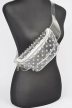 Transparent Rhinestone Studded Fanny Pack | Mixtshop LLC
