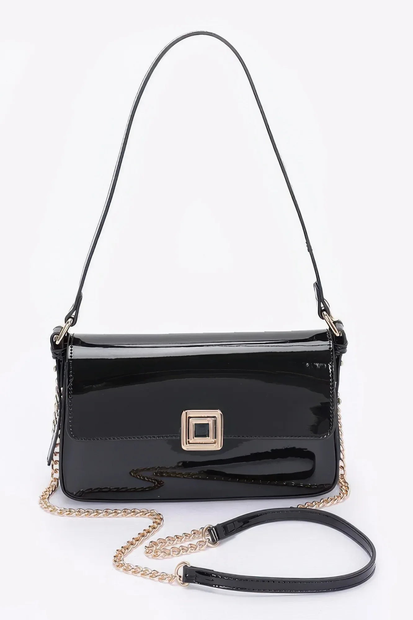 Enamel Flap Shoulder Bag | Mixtshop LLC Main image