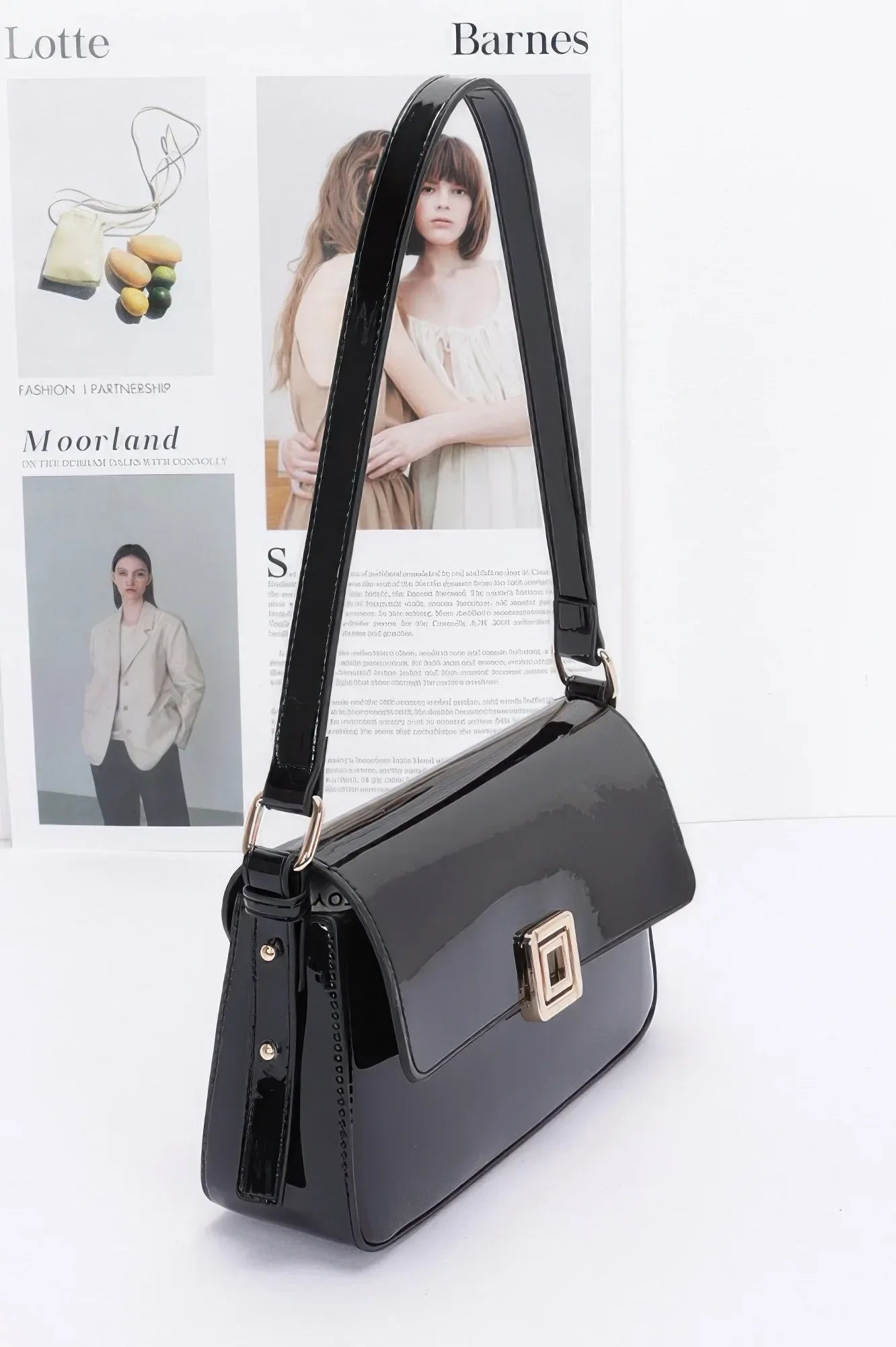 Enamel Flap Shoulder Bag | Mixtshop LLC