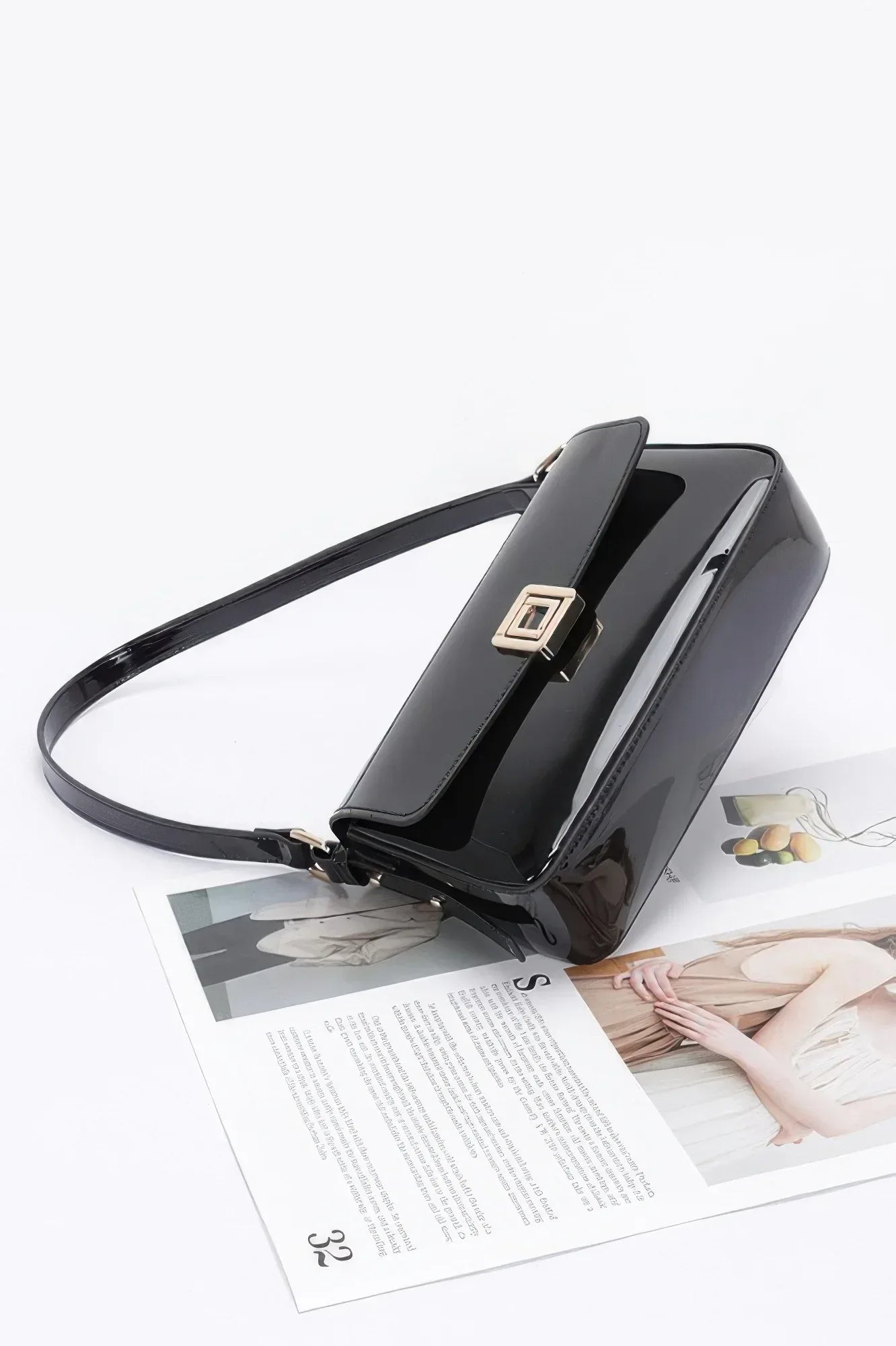 Enamel Flap Shoulder Bag | Mixtshop LLC