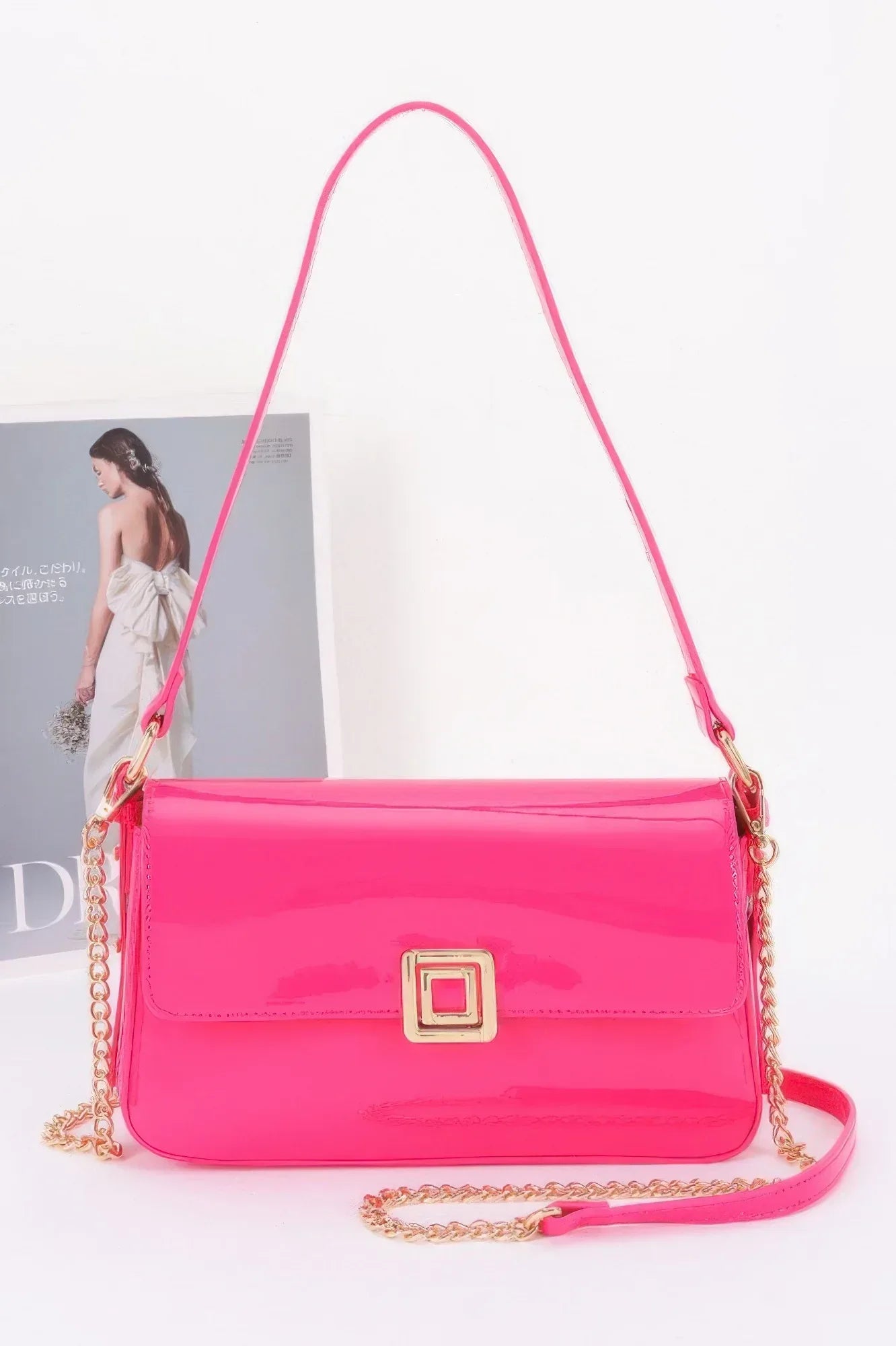 Enamel Flap Shoulder Bag | Mixtshop LLC