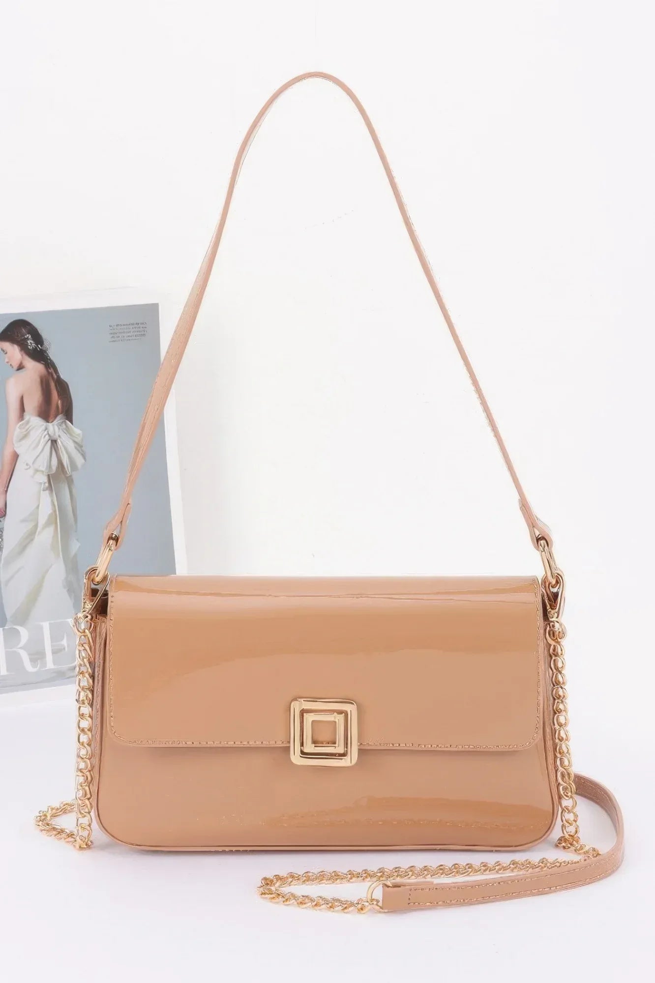 Enamel Flap Shoulder Bag | Mixtshop LLC