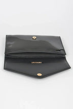 Enamel Faux Leather Metal Handle Flap Clutch | Mixtshop LLC