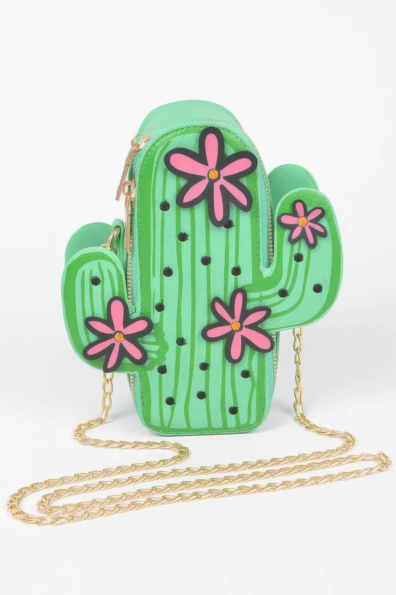 Faux Leather Cactus Crossbody Bag | Mixtshop LLC