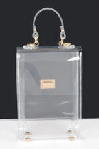 Transparent Top Handle Flap Clutch | Mixtshop LLC
