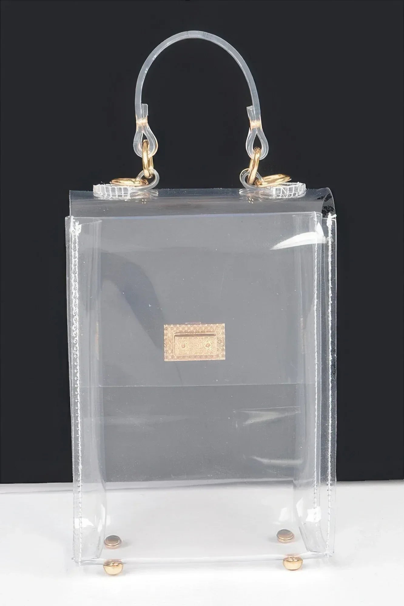 Transparent Top Handle Flap Clutch | Mixtshop LLC