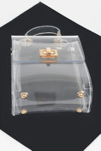 Transparent Top Handle Flap Clutch | Mixtshop LLC