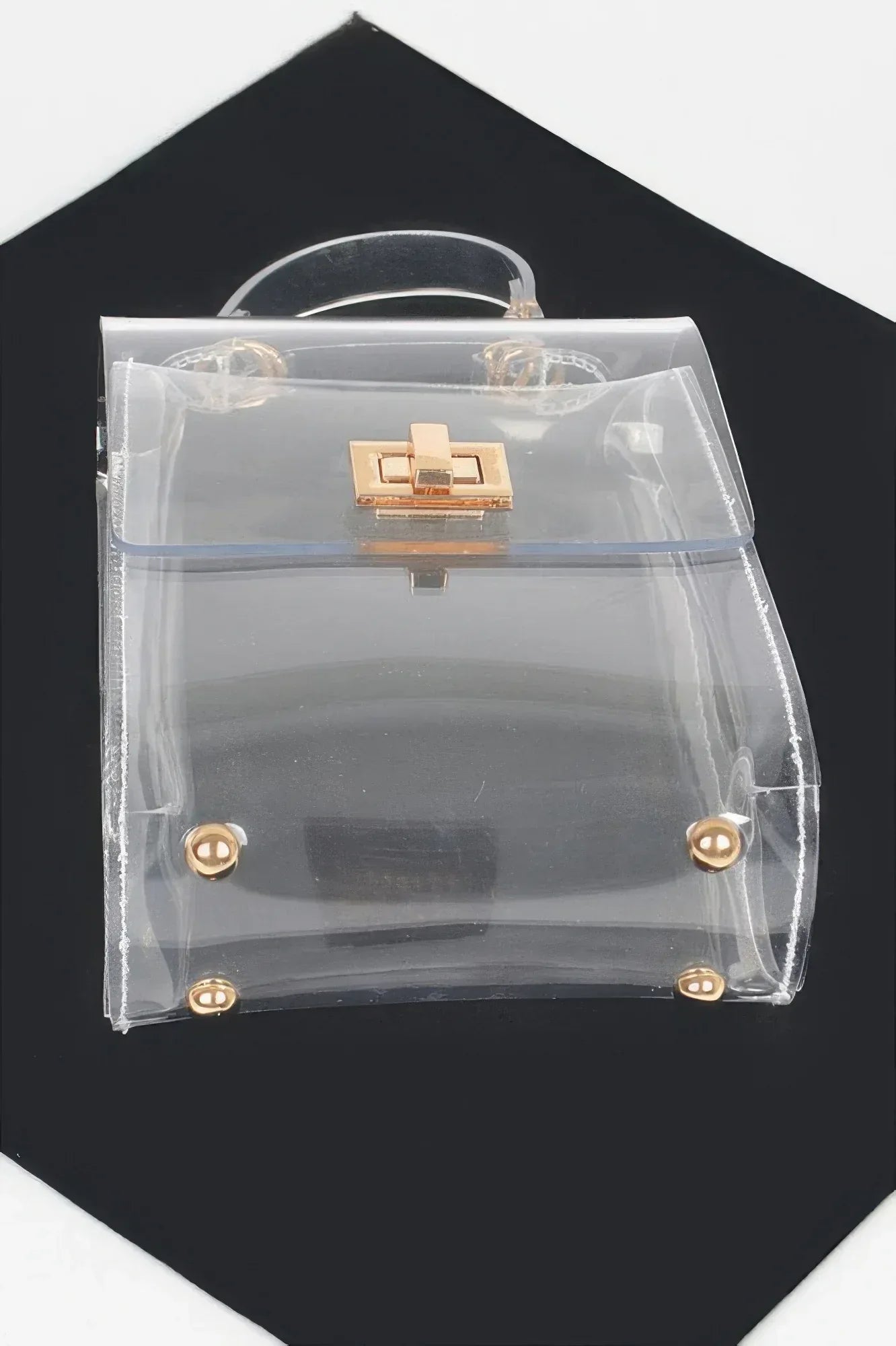 Transparent Top Handle Flap Clutch | Mixtshop LLC