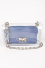 Clear Bag W/ Denim Pouch | Mixtshop LLC