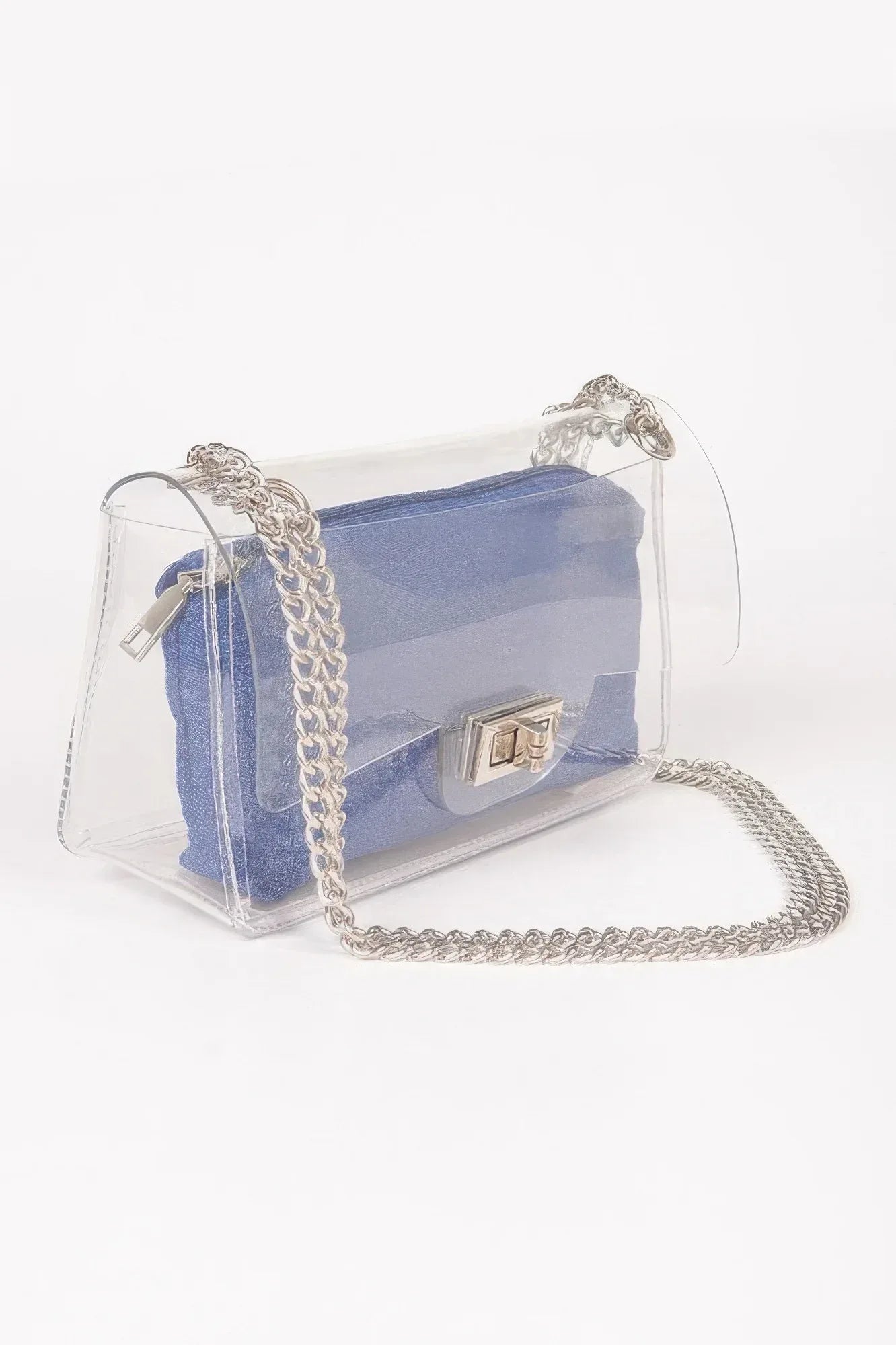 Clear Bag W/ Denim Pouch | Mixtshop LLC