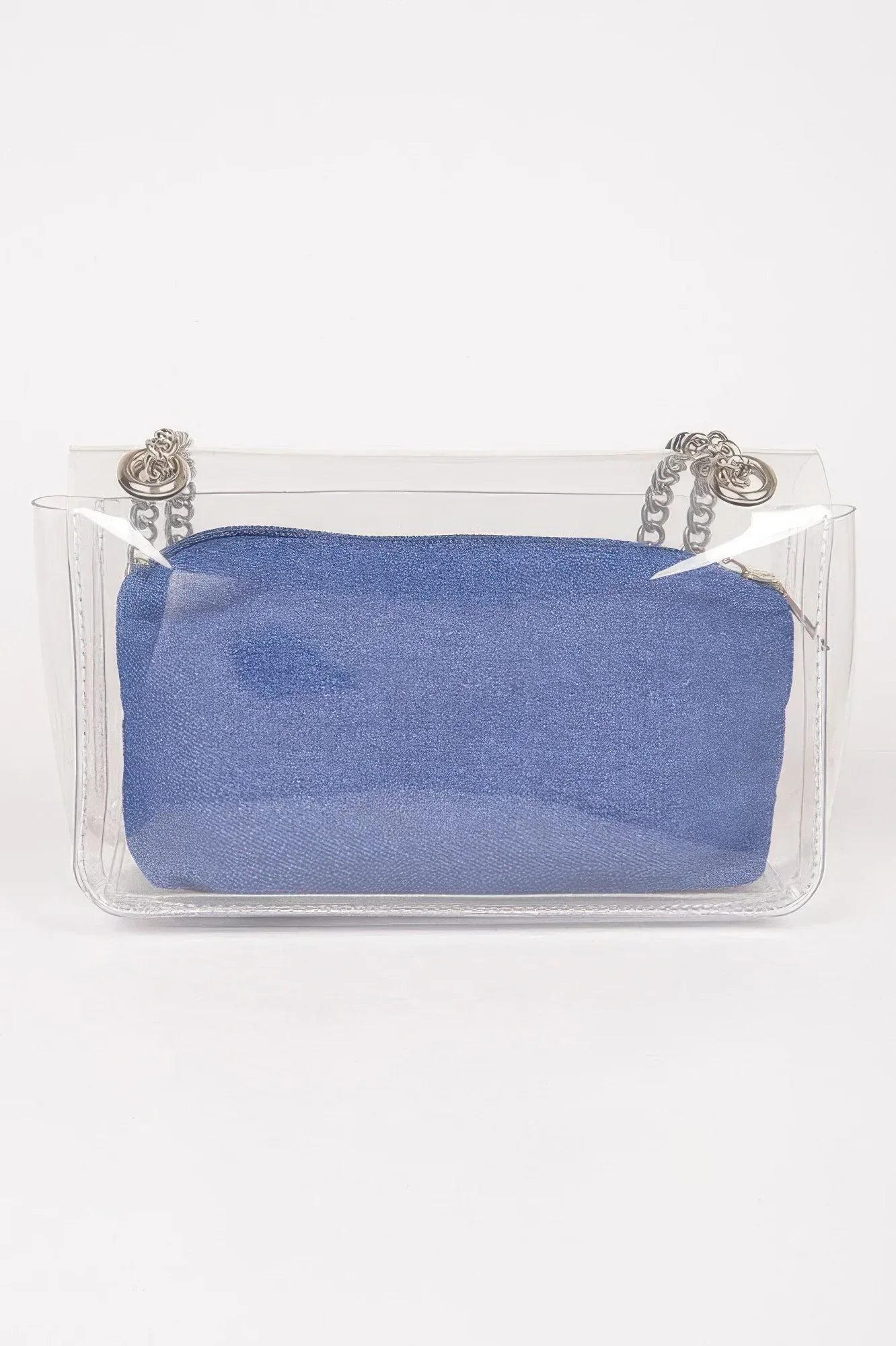 Clear Bag W/ Denim Pouch | Mixtshop LLC