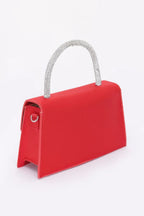 Rhinestone Ribbon Handle Flap Bag | Mixtshop LLC