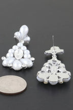 Jeweled Pearl Teardrop Earrings | Mixtshop LLC