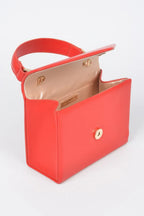Faux Leather Simple Handle Clutch | Mixtshop LLC
