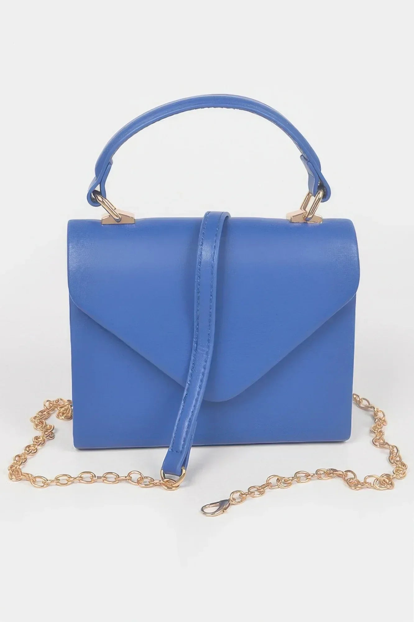 Faux Leather Simple Handle Clutch | Mixtshop LLC