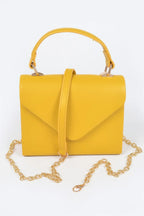 Faux Leather Simple Handle Clutch | Mixtshop LLC