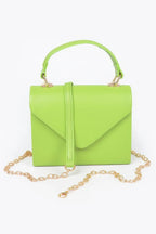 Faux Leather Simple Handle Clutch | Mixtshop LLC