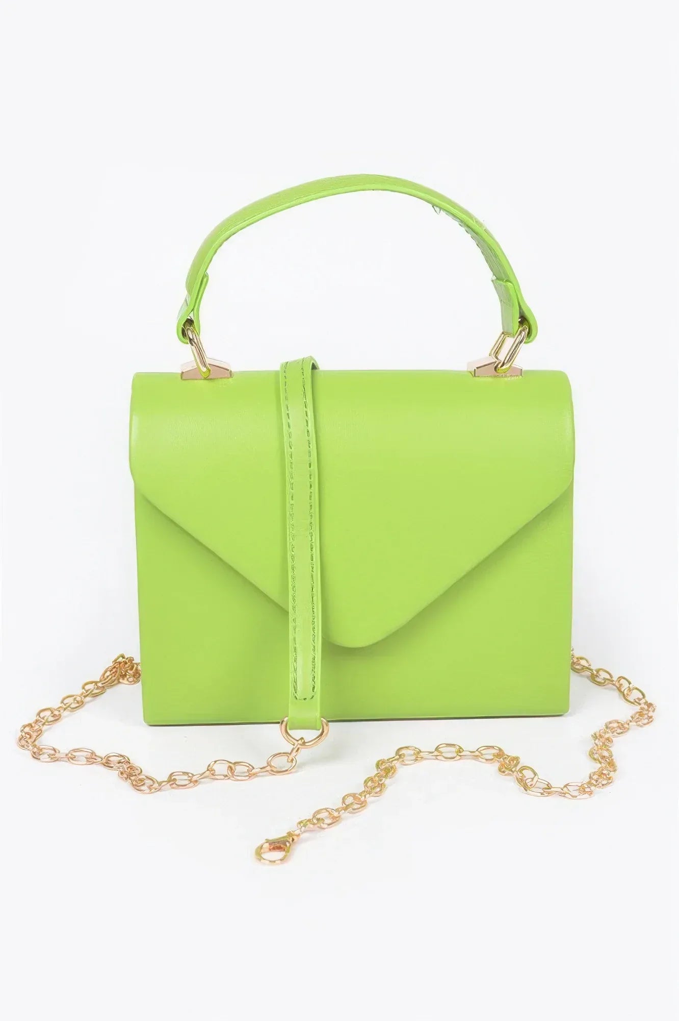 Faux Leather Simple Handle Clutch | Mixtshop LLC