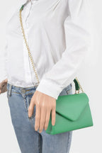 Faux Leather Simple Handle Clutch | Mixtshop LLC