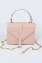 Faux Leather Simple Handle Clutch | Mixtshop LLC