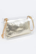 Clear Pvc Clutch With Shiny Pouch | Mixtshop LLC