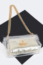 Clear Pvc Clutch With Shiny Pouch | Mixtshop LLC