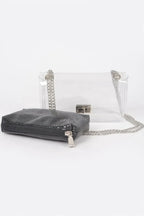Clear Pvc Clutch With Shiny Pouch | Mixtshop LLC