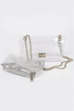 Clear Pvc Clutch With Shiny Pouch | Mixtshop LLC