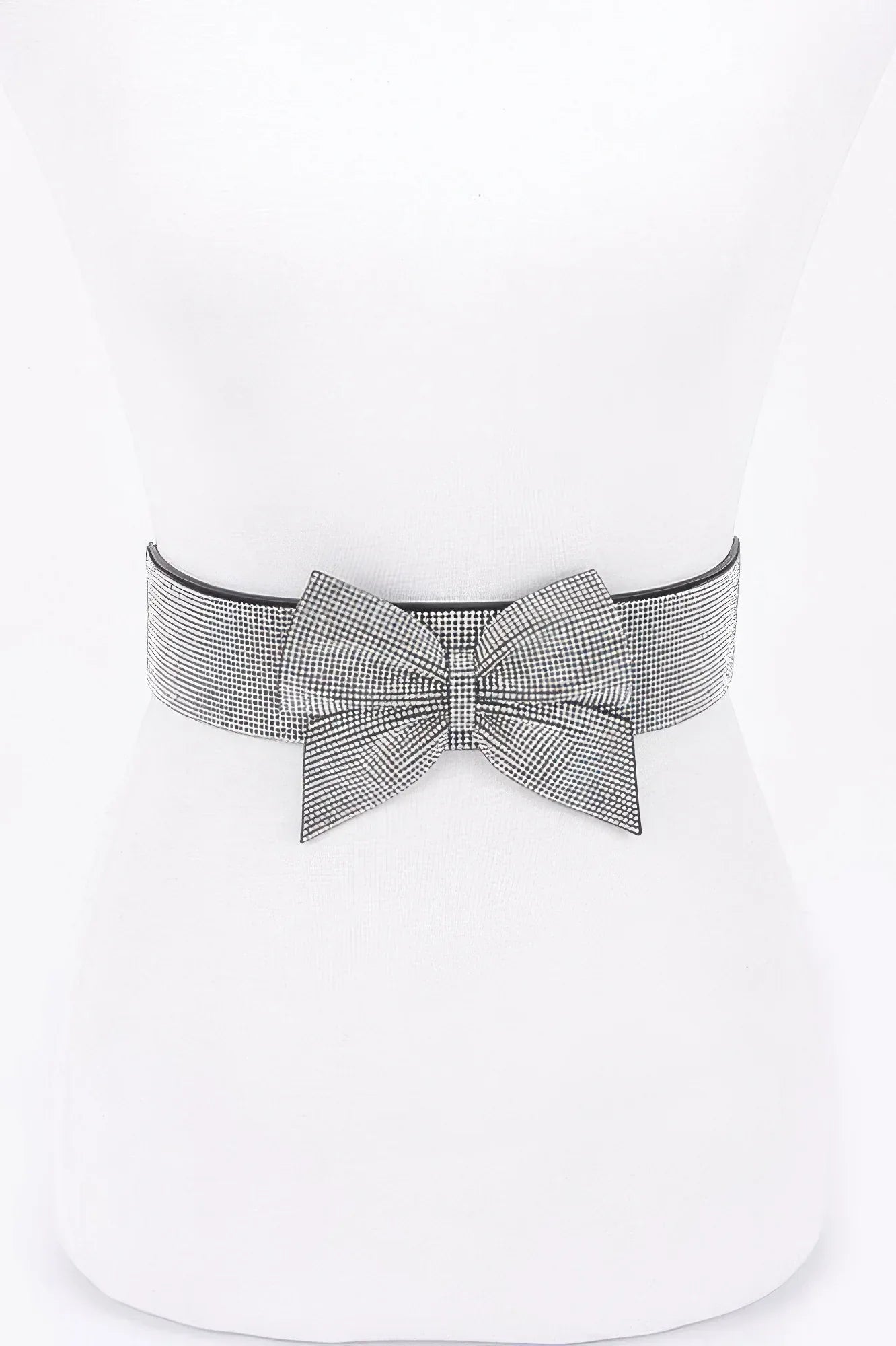 Rhinestone Ribbon Elastic Belt | Mixtshop LLC Main image