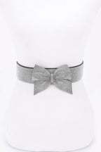 Rhinestone Ribbon Elastic Belt | Mixtshop LLC