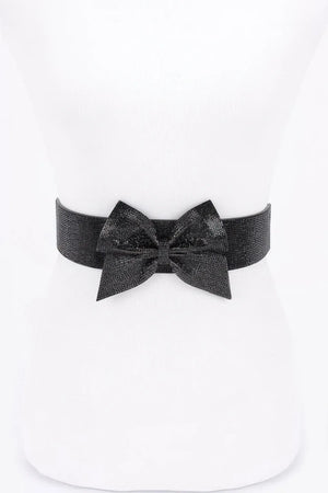 Rhinestone Ribbon Elastic Belt | Mixtshop LLC