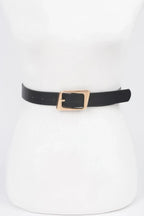 Faux Leather Metal Buckle Belt | Mixtshop LLC