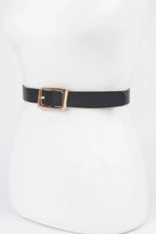 Faux Leather Metal Buckle Belt | Mixtshop LLC