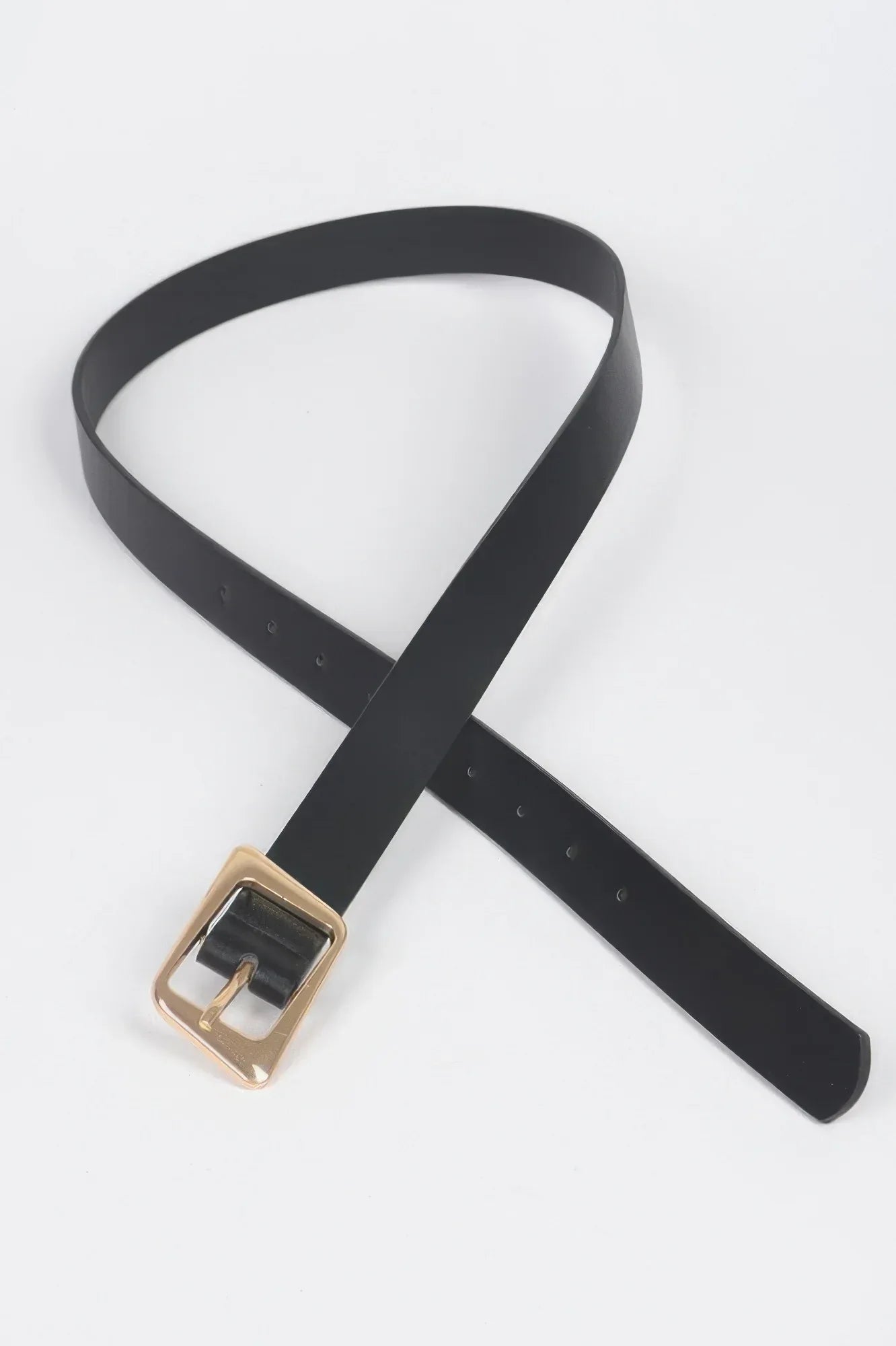 Faux Leather Metal Buckle Belt | Mixtshop LLC