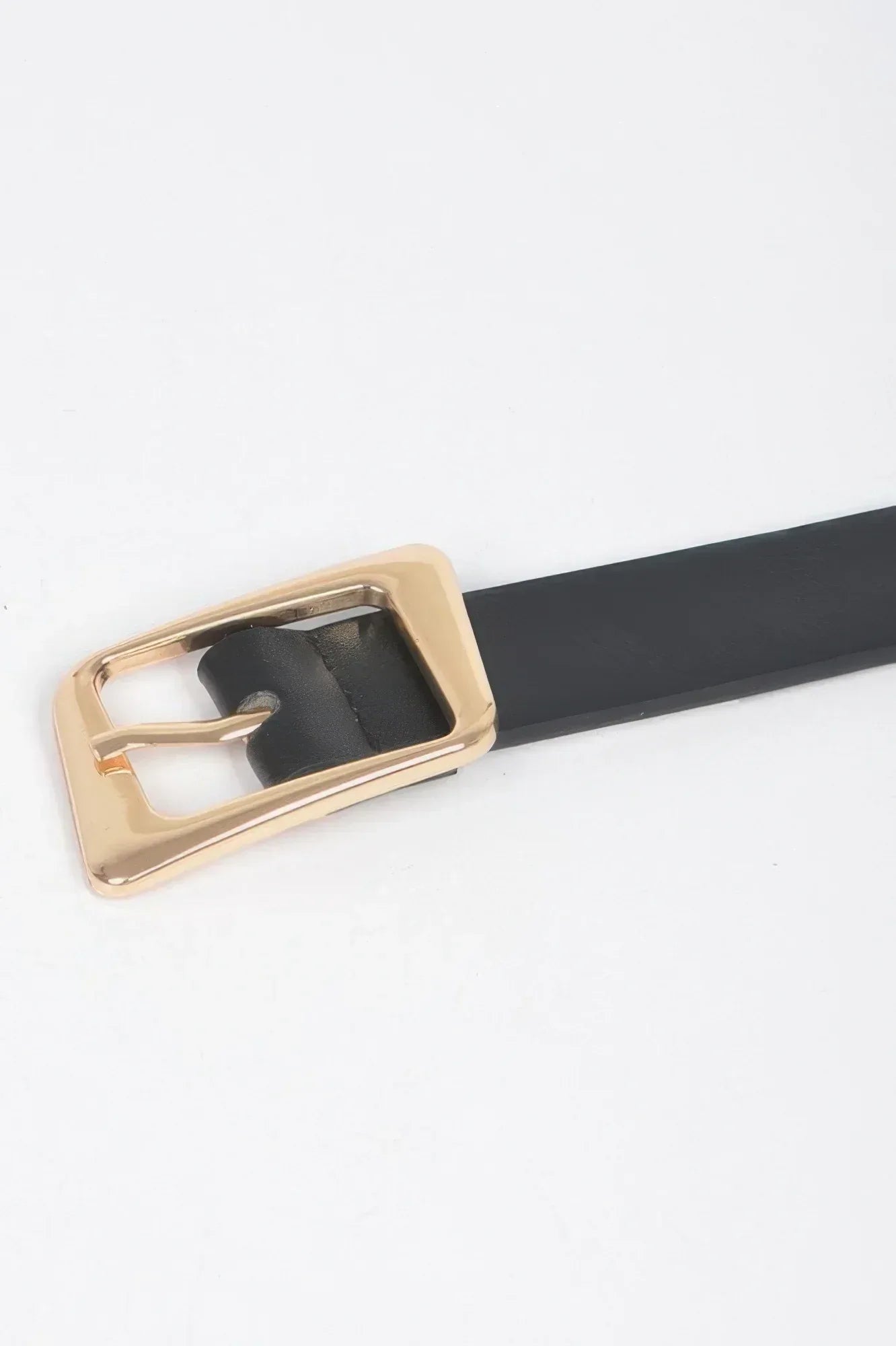 Faux Leather Metal Buckle Belt | Mixtshop LLC