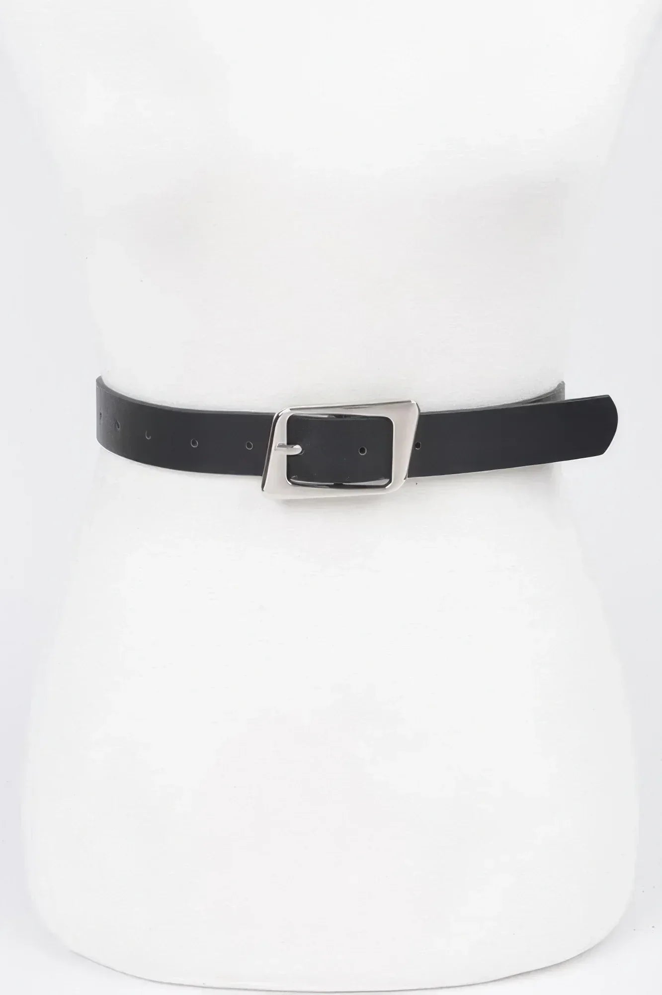 Faux Leather Metal Buckle Belt | Mixtshop LLC