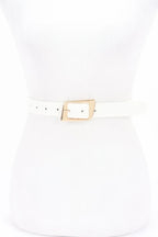 Faux Leather Metal Buckle Belt | Mixtshop LLC