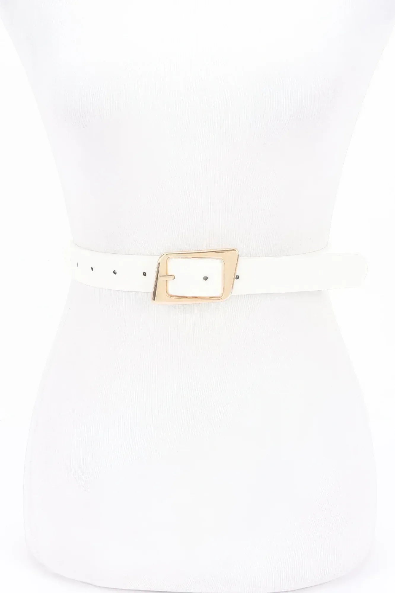 Faux Leather Metal Buckle Belt | Mixtshop LLC