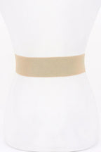 Rhinestone Bow Buckle Stretch Belt | Mixtshop LLC