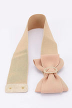 Rhinestone Bow Buckle Stretch Belt | Mixtshop LLC