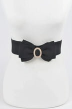 Rhinestone Bow Buckle Stretch Belt | Mixtshop LLC