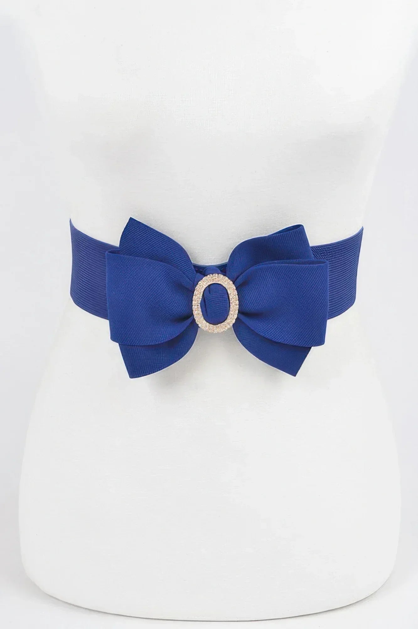 Rhinestone Bow Buckle Stretch Belt | Mixtshop LLC