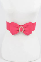 Rhinestone Bow Buckle Stretch Belt | Mixtshop LLC