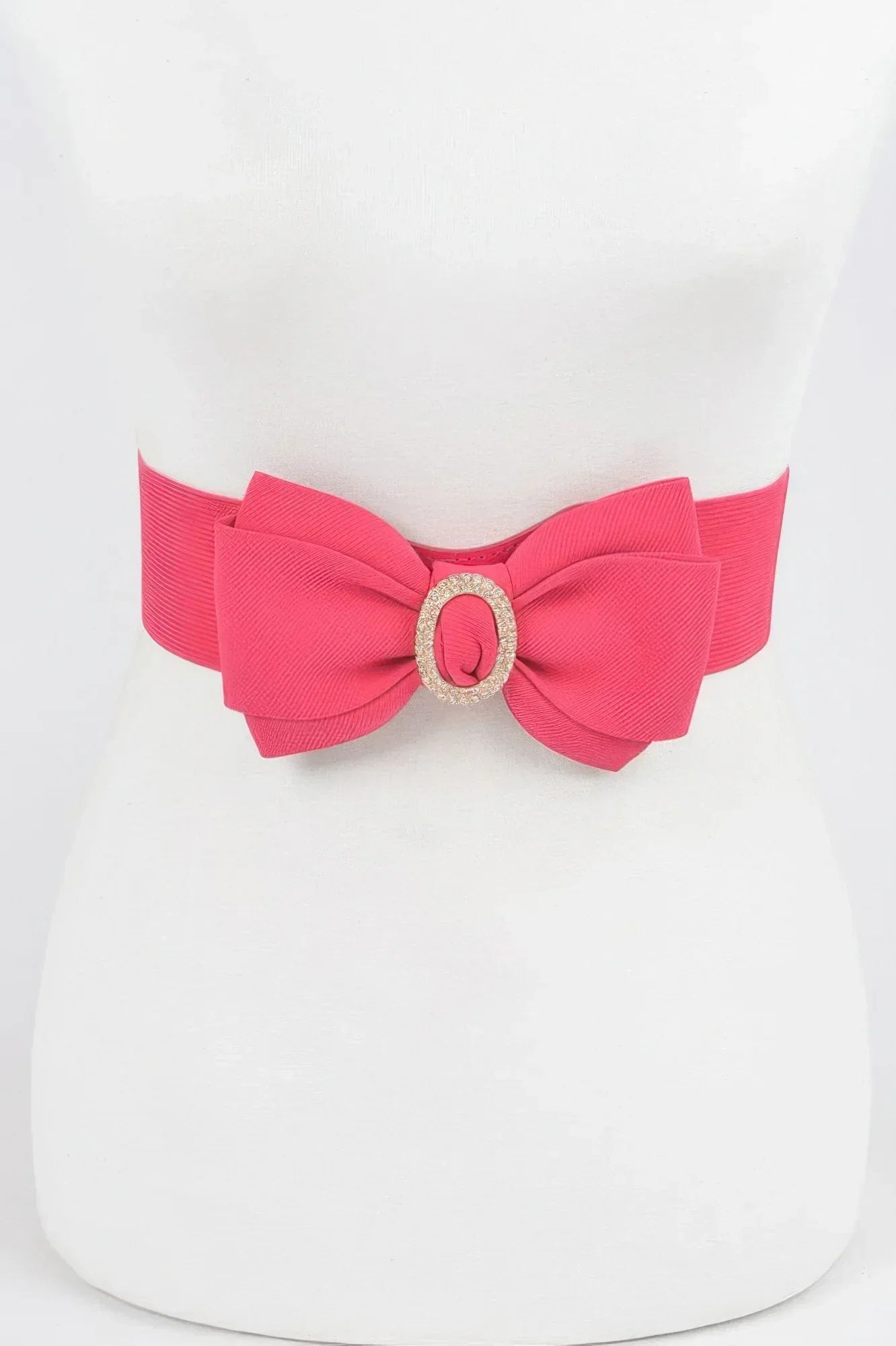 Rhinestone Bow Buckle Stretch Belt | Mixtshop LLC