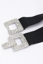Rhinestone Buckle Elastic Belt | Mixtshop LLC
