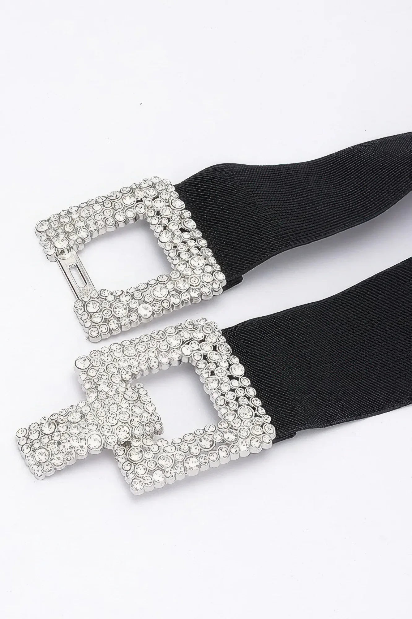 Rhinestone Buckle Elastic Belt | Mixtshop LLC