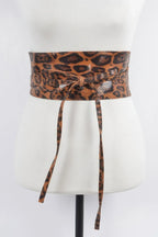 Faux Leo Kimono Belt | Mixtshop LLC