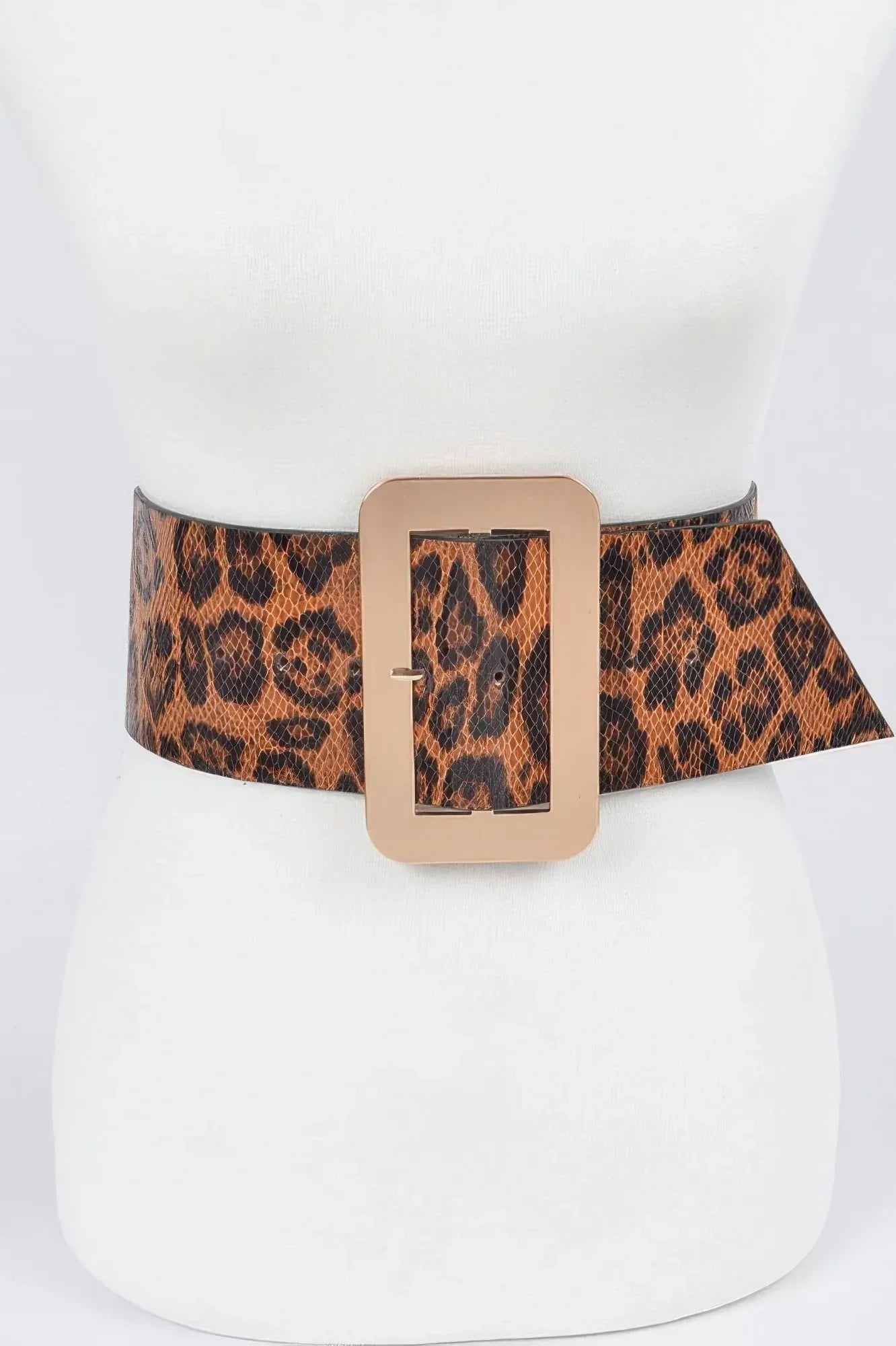 Leopard Big Buckle Belt | Mixtshop LLC Main image