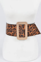Leopard Big Buckle Belt | Mixtshop LLC