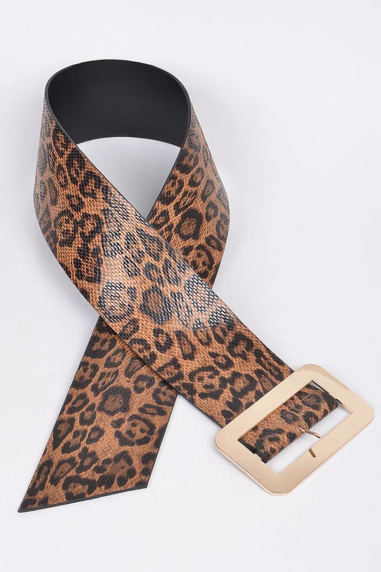 Leopard Big Buckle Belt | Mixtshop LLC